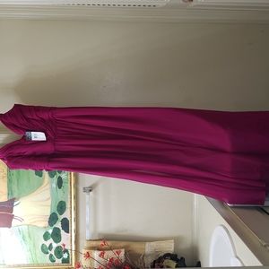 Ralph Lauren Fushia Color Ladies Evening Gown